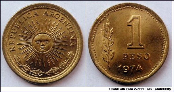 Argentina 1 peso.
1974