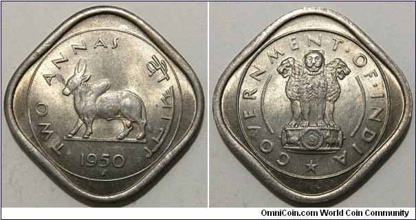 2 Annas (Republic of India // Copper-Nickel) 