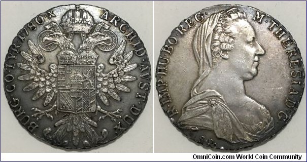 1 Thaler (Archduchy of Austria / Empress Maria Theresa // SILVER 0.833 / 28.07g / ⌀42mm / Restrike) 