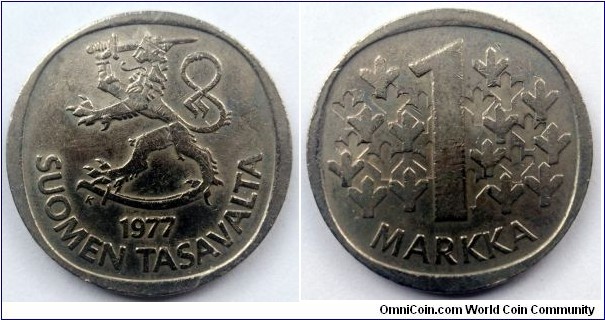 Finland 1 markka.
1977 K
