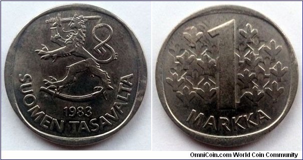 Finland 1 markka.
1983 K