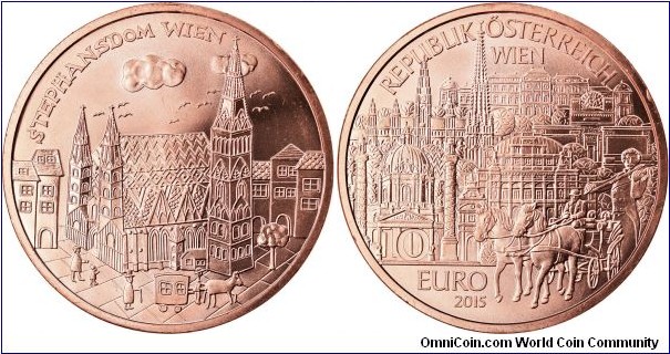 10 Euro, Stephansdom Vienna 