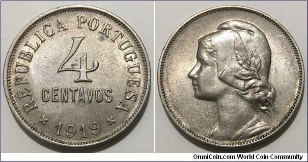4 Centavos (1st Republic // Copper-Nickel) 