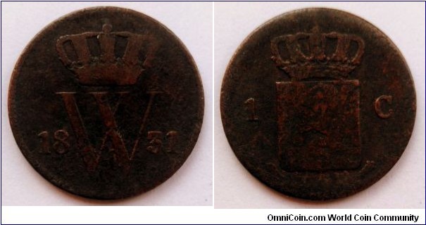 Netherlands 1 cent.
1831, William I