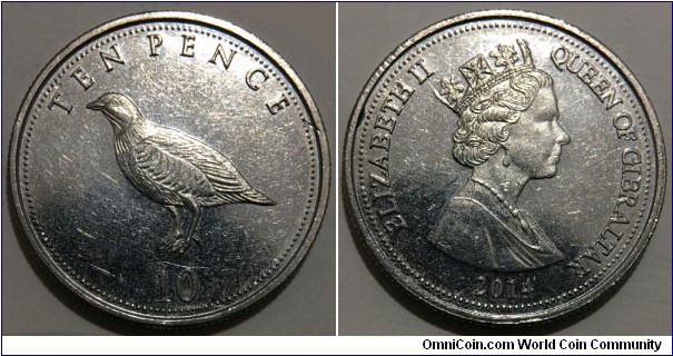 10 Pence (British Overseas Territory / Queen Elizabeth II // Nickel plated Steel) 