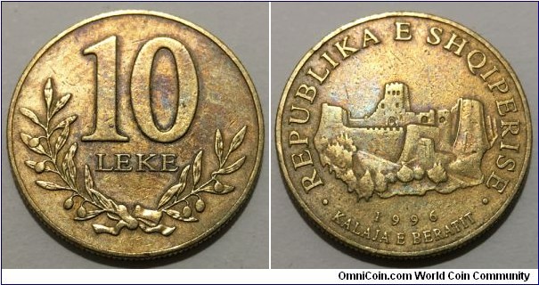 10 Leke (4th Republic of Albania // Copper-Aluminium-Nickel) 