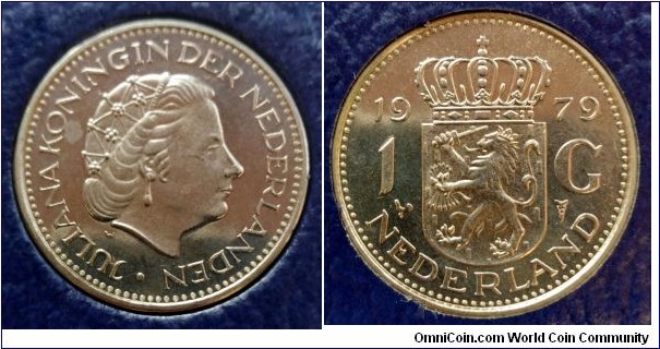 Netherlands 1 gulden from 1979 annual coin set.