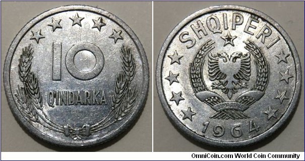 10 Qindarka (People's Republic of Albania // Aluminium)