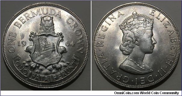 1 Crown (British Overseas Territory / Queen Elizabeth II // SILVER 0.500 / 22.62g / ⌀36mm / Mintage: 470.000 pcs)