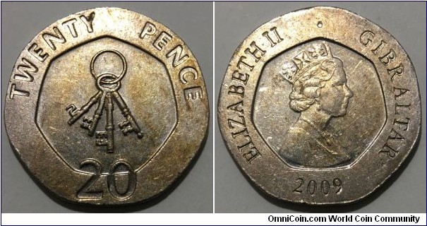 20 Pence (British Overseas Territory / Queen Elizabeth II // Copper-Nickel) 