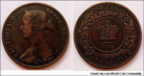 Nova Scotia 1 cent.
1861