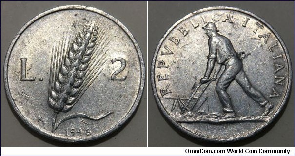2 Lire (Italian Republic // Aluminium)