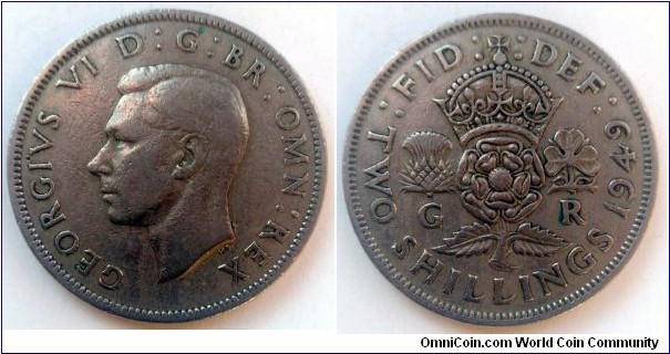 2 shillings. 1949 (II)