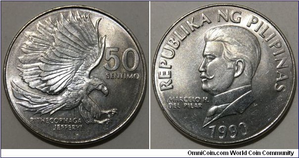 50 Sentimo (Republic of the Philippines // Copper-Nickel)