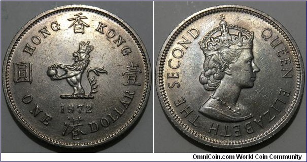 1 Dollar (British Crown colony / Queen Elizabeth II // Copper-Nickel) 