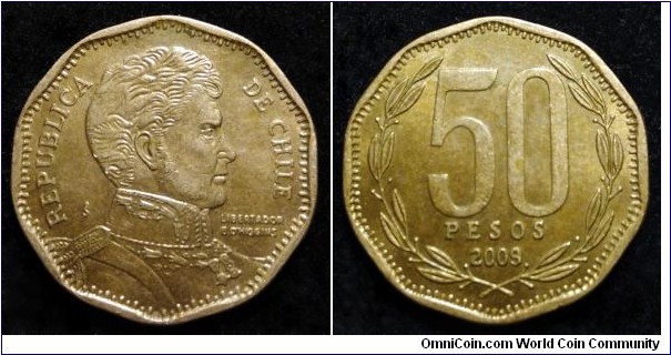 Chile 50 pesos.
2009