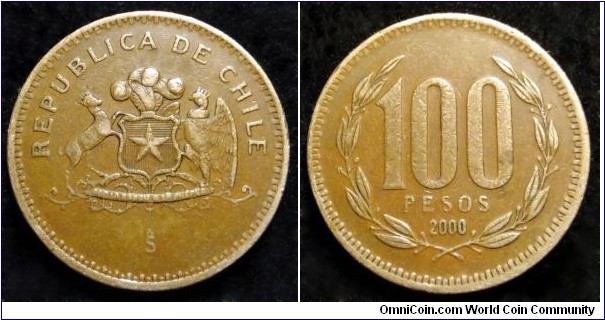 Chile 100 pesos.
2000