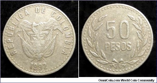 Colombia 50 pesos.
1992