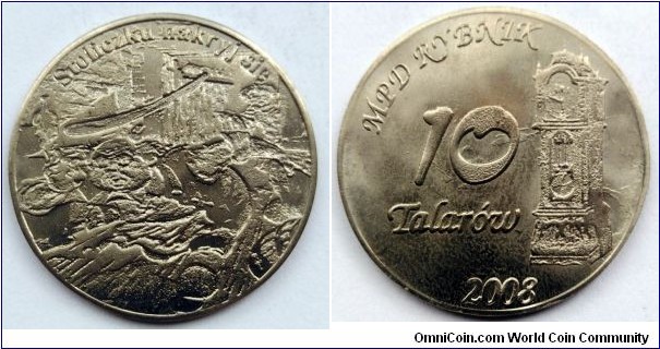 Polish souvenir token - MPD Rybnik. 10 talarów.