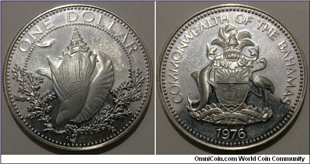 1 Dollar (Commonwealth of the Bahamas / Queen Elizabeth II // SILVER 0.800 / 18.14g / ⌀34mm / Low Mintage: 23.000 pcs) 