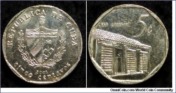 Cuba 5 centavos.
2002