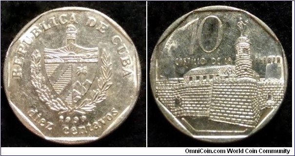 Cuba 10 centavos.
1999