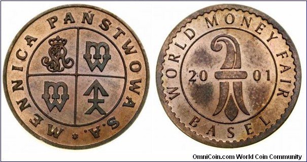 Token Mint of Poland - World Money Fair Basel 2001