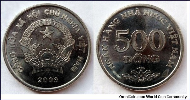 Vietnam 500 dong.
2003