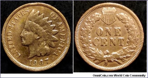 1907 Indian head cent.