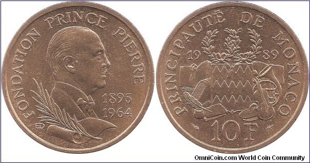 10 Francs 1989 Monaco