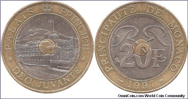 20 Francs 1997 Monaco