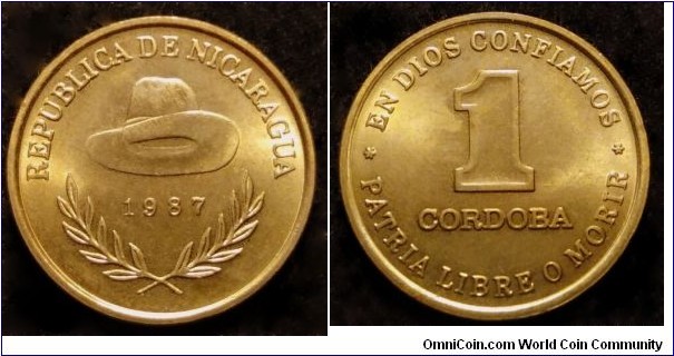 Nicaragua 1 cordoba.
1987 (II)
