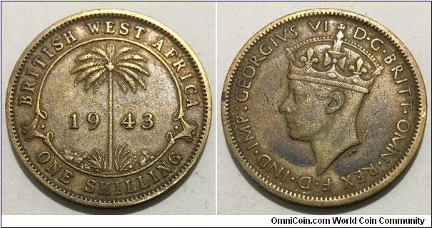 1 Shilling (British Empire / King George VI // Nickel Brass)