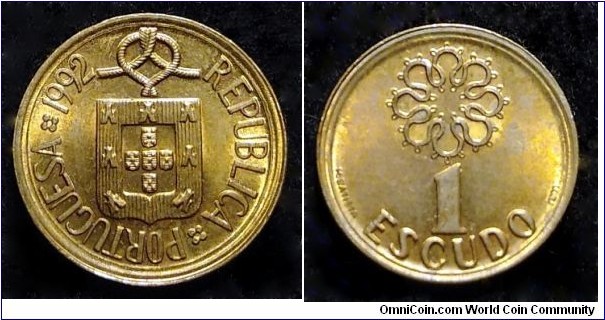 Portugal 1 escudo.
1992