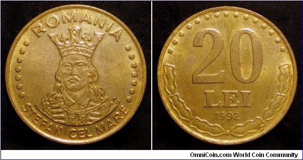 Romania 20 lei.
1992