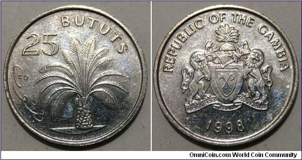25 Bututs (Republic of the Gambia // Copper-Nickel) 
