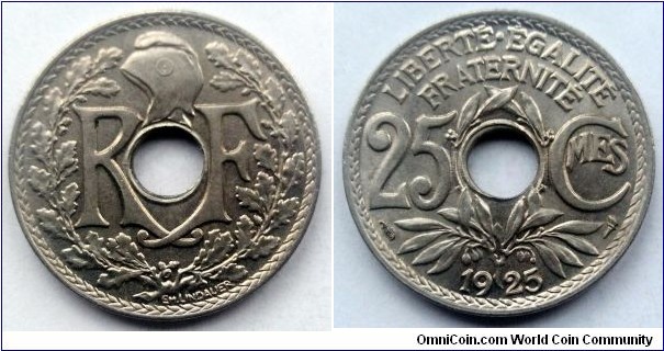 France 25 centimes.
1925