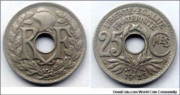 France 25 centimes.
1923
