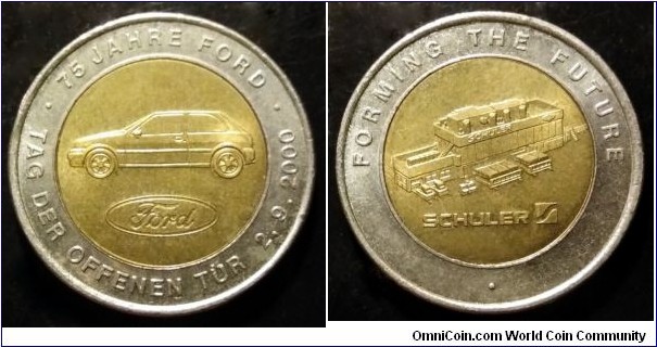Germany - Schuler token. 75 Years of Ford.