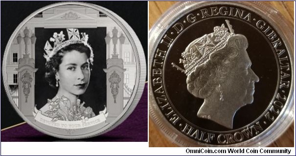 Half Crown Queen Elizabeth II 1926-2022, Devoted to Service