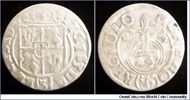 Półtorak (3/2 grosza) 1624, Ag. Mint Bydgoszcz (Bromberg) King Sigismund III Vasa.