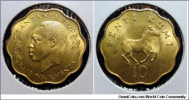 Tanzania 10 senti.
1979
