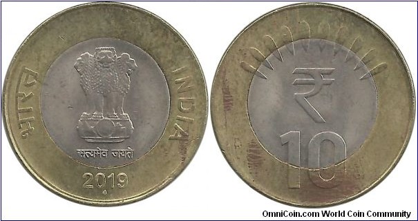 India-Republic 10 Rupees 2019(B)