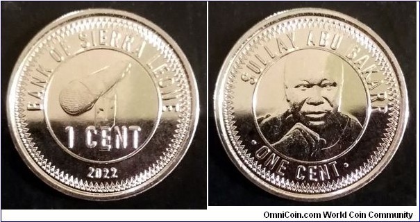 Sierra Leone 1 cent.
2022