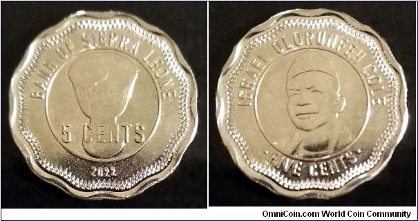 Sierra Leone 5 cents.
2022