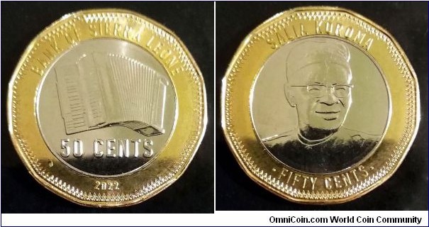 Sierra Leone 50 cents.
2022