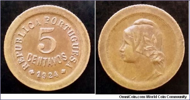 Portugal 5 centavos.
1924
