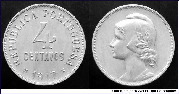 Portugal 4 centavos.
1917