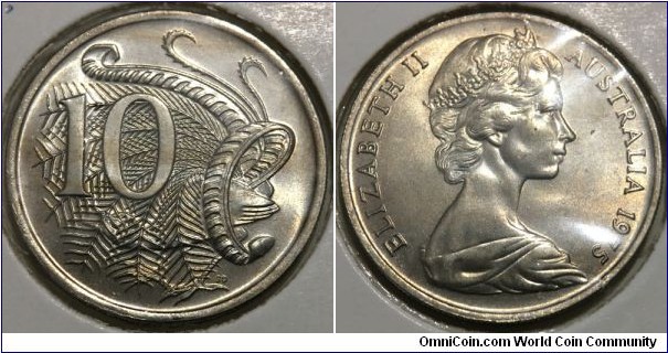 10 Cents (Commonwealth of Australia / Queen Elizabeth II // Copper-Nickel 75/25 / Low Mintage: 30.121 pcs) 	