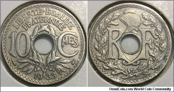10 Centimes (3rd French Republic // Copper-Nickel) 